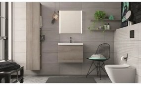 Cersanit K701-104 - Závesné WC s WC sedadlom CITY OVAL keramika/biela