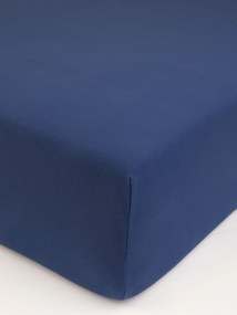 Jersey plachta s elastanom Deluxe 180 × 200 cm – tmavomodrá