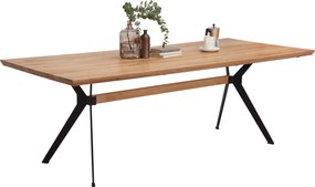 XXXLutz JEDÁLENSKÝ STÔL, divoký dub, čierna, farba duba, 220/100/76 cm Linea Natura - Stoly - 002748005701