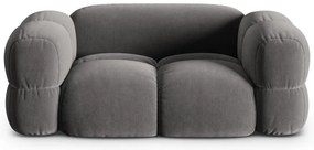 Sivá zamatová pohovka 180 cm Loretto – Cosmopolitan Design