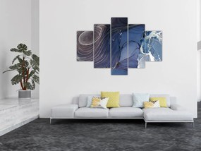 Obraz - Mramorovaný atrament (150x105 cm)