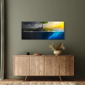 Obraz znázorňujúci dve strany (120x50 cm)