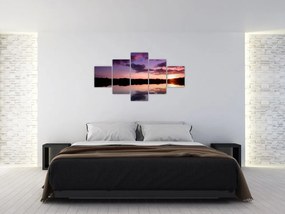 Západ slnka na vode - obraz na stenu