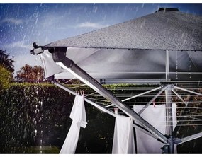 Vonkajší sušiak na bielizeň v striebornej farbe 40 m LinoProtect 400 – LEIFHEIT