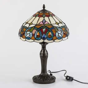 Brilagi - Tiffany vitrážná stolná lampa LUISA 1xE27/40W/230V