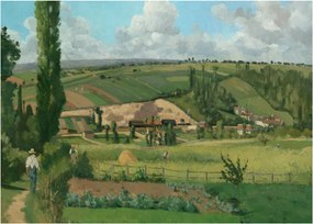 Obraz - Camille Pissarro, Landscape at Les Pâtis, Pontoise, reprodukcia (70x50 cm)