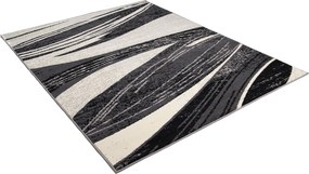 TA Koberec 1691B TMAVO SIVÁ LACNÁ PP CRM Rozmer: 60x100 cm