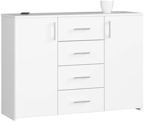 Komoda Kuerten (biela). Akcia -19%. Vlastná spoľahlivá doprava až k Vám domov. 1117144