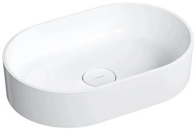 OMNIRES OVOUNBP - Umyvadlo OVO 55x36 cm dolomit lesklá biela