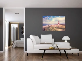 Obraz - Červený maják (90x60 cm)
