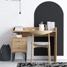 Písací stôl PUUK so zásuvkou dubový