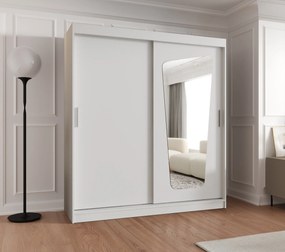 Šatníková skriňa 180 cm Mokka (biela). Akcia -20%. Vlastná spoľahlivá doprava až k Vám domov. 1126032