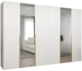 Skriňa Alicante II 300 biela/zlatá