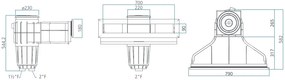 Bazénový skimmer EXTRA 70 cm