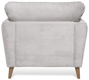 Svetlosivé menčestrové kreslo Paris – Scandic