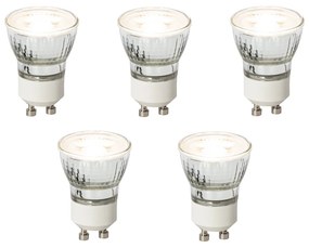 Sada 5 stmievateľných LED žiaroviek GU10 35mm 3W 220LM 3000K