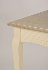 Jedálenský stôl Pesaro 160 cm z masívu krémový