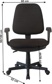 Kancelárska stolička Colby New - čierna