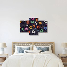 Obraz - Hudobné gramofónové platne (90x60 cm)