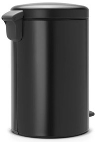 Matne čierny pedálový oceľový odpadkový kôš 20 l NewIcon – Brabantia
