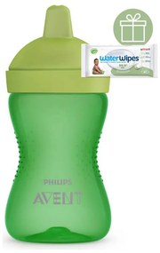 Philips AVENT Hrnček 300 ml Grippy s tvrdým náustkom chlapec+WW Soapberry 60ks