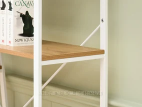 Regál Gecon Reg (dub + biela). Vlastná spoľahlivá doprava až k Vám domov. 1111341
