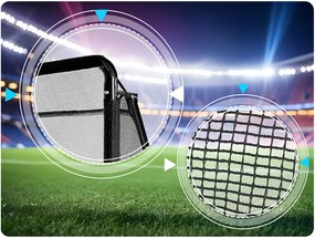 Neo-Sport Futbalová bránka 300 x 200 x 90 cm NS-497 čierna