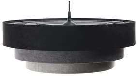 Luster na lanku TRINITI 1xE27/60W/230V čierna/šedá