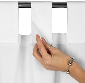 ZÁHRADNÝ VODEODOLNÝ ZÁVES NA PÚTKACH GARDEN 155X240 CM BIELA