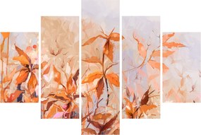 Obraz - Maľované kvety (150x105 cm)