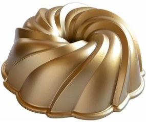 Nordic Ware Hliníková forma na bábovku Swirl Gold