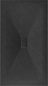 Mexen Hugo, SMC obdĺžniková sprchová vanička 150 x 100 cm, čierna matná, 42701015