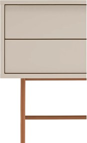 Konzolový stolík v béžovo-tehlovej farbe 35x110 cm Nube – Teulat