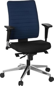 XXXLutz OTOČNÁ STOLIČKA, plochá tkanina, modrá, čierna MID.YOU - Online Only kancelárie - 001918009103