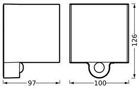 Ledvance - LED Vonkajšie nástenné svietidlo so senzorom ENDURA STYLE LED/2,5W/5V