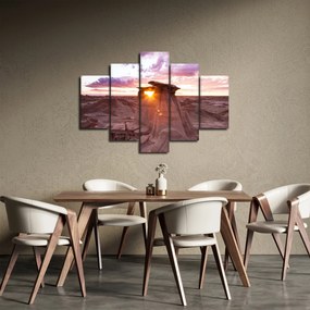 Obraz - západ slnka na púšti (150x105 cm)