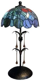 Retro lampa Tiffany TULIP Murano glass Drops Iron Base 56*26