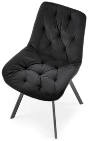 OTOČNÁ JEDÁLENSKÁ STOLIČKA TIARA ČIERNA