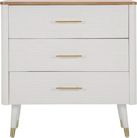 Dizajnová komoda Gerlinde 78 cm biela