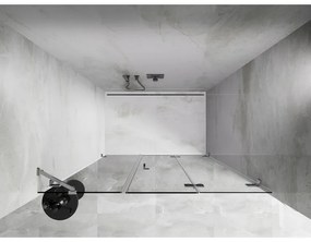 Mexen Lunar-F, pravé sklápacie sprchové dvere 150 cm, číre sklo, chrómový profil, 836S-150-050-01-00-P