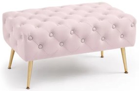 Taburetka MADRID púdrovo ružová