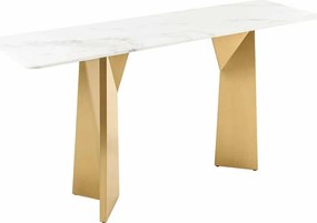 Dizajnová konzola Napayshni 140 cm biela