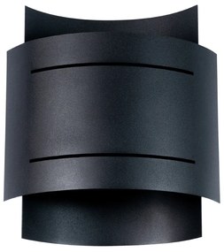 Nástenné svietidlo Hestia, 1x čierne kovové tienidlo