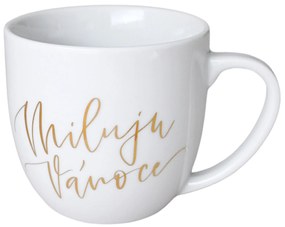 Bella Rose Vianočný hrnček Miluju Vánoce zlatý – CZ