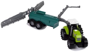 LEAN TOYS Zelený traktor postrekovač