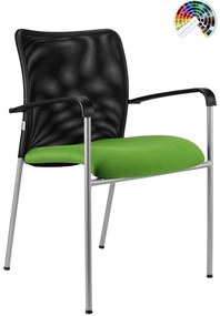 Konferenčná rokovacia stolička TRINITY čalúnenie KOŽENKA Arizona