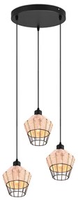 BORKA 3 | dizajnová závesná lampa Farba: Drevo