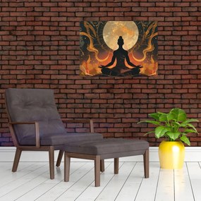 Sklenený obraz - Meditácia (70x50 cm)