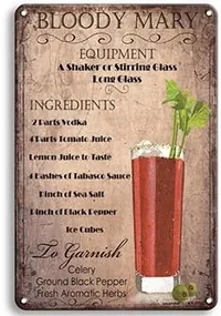Ceduľa Bloody Mary