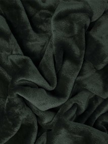 Deka mikroplyš 220 × 200 cm – Laura tmavo zelená